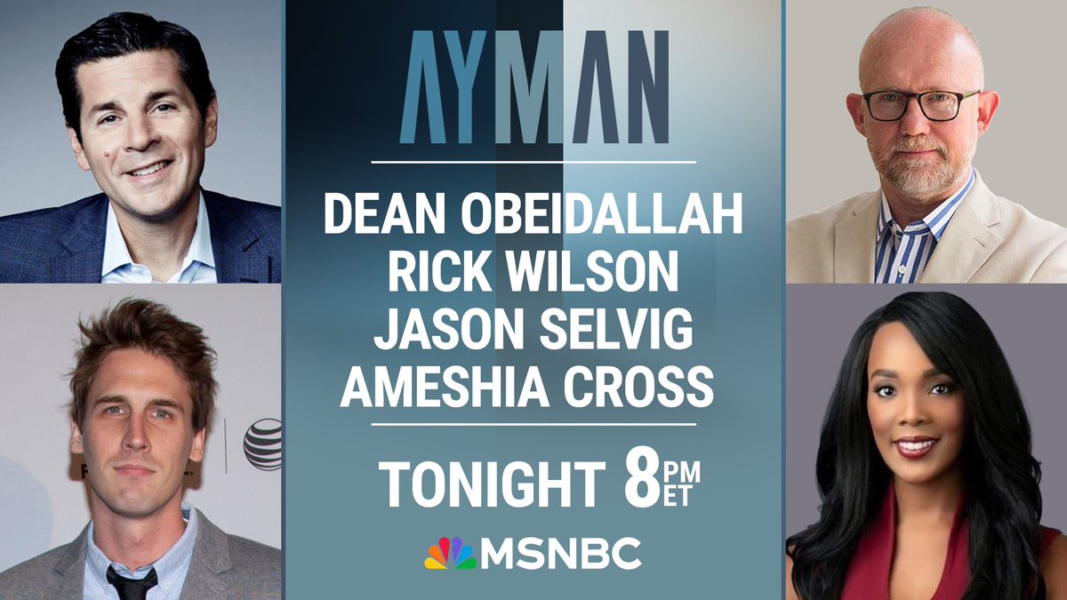 TONIGHT FROM 8-11PM: @AymanM hosts MSNBC's extended coverage of the 2024 White House Correspondents' Dinner. @DeanObeidallah, @TheRickWilson, @AmeshiaCross and @jasonselvig will unpack everything, from the notable speeches to the planned protests outside the Washington Hilton.