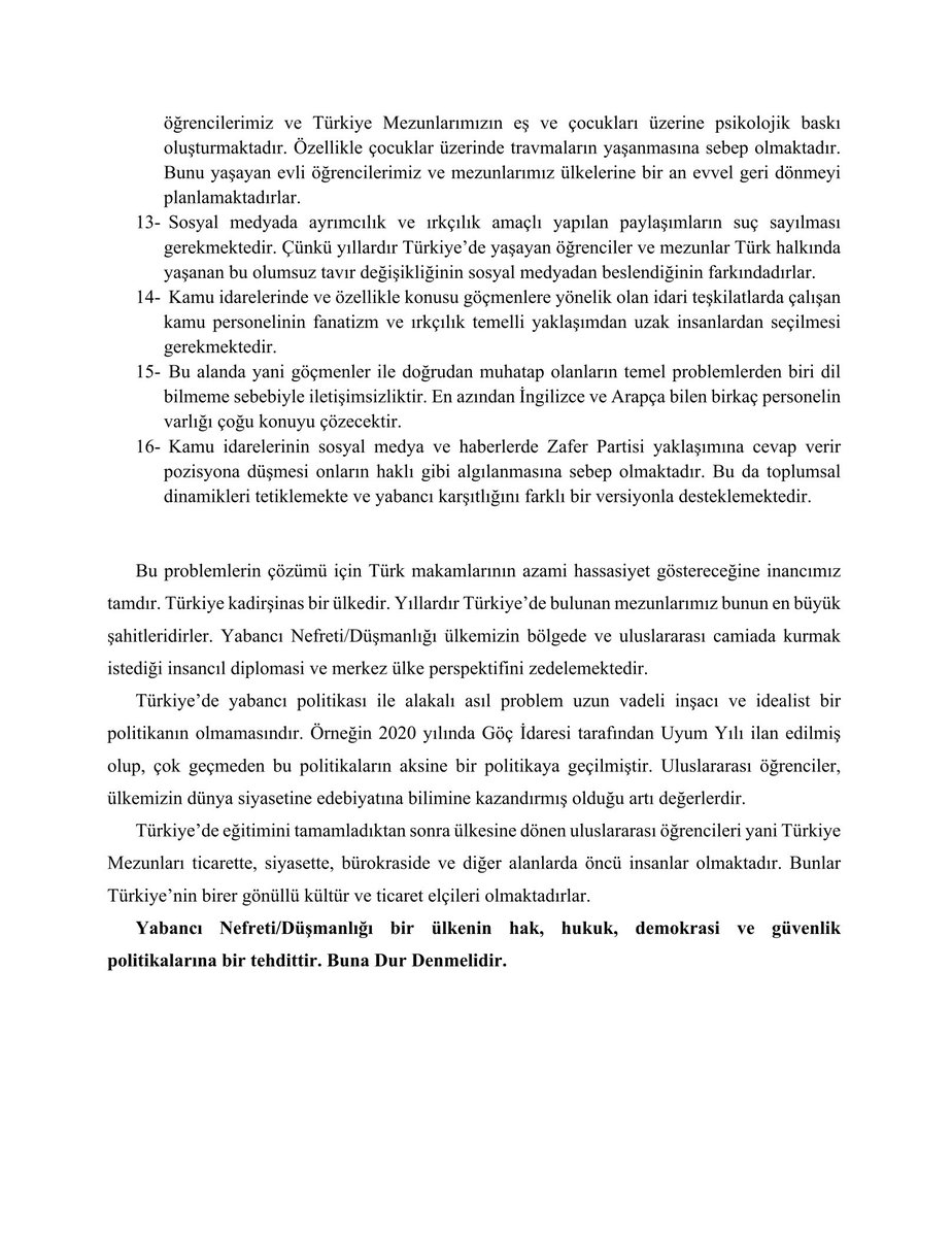 'Kurumsal ırkçılık' nedir sorusuna cevap arayanlar varsa, tam da budur. Bu listede o kadar utanç verici tespitler var ki hiçbir Avrupa ülkesinde bu yoğunlukta kurumsal ırkçılık yok maalesef. En acı olan tarafı da, eksik bulmama rağmen Batı Avrupa ülkelerinde kurumsal ırkçılıkla…