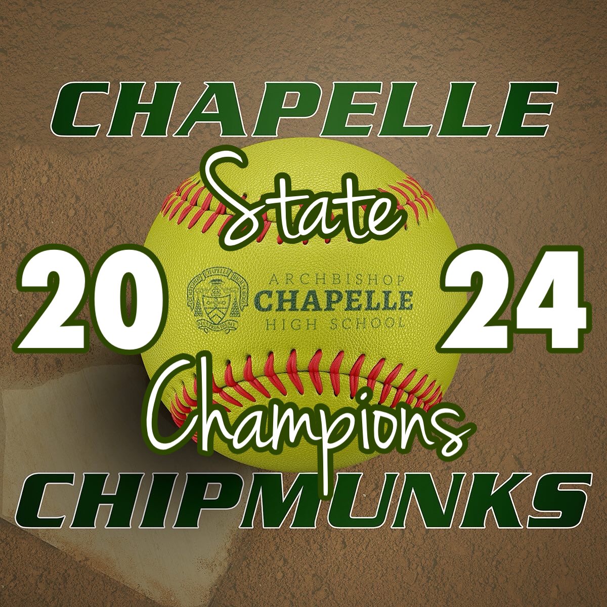 Archbishop Chapelle wins the 2024 Softball State Title, defeating John Curtis, 2-1 @chapellesports @achschipmunks