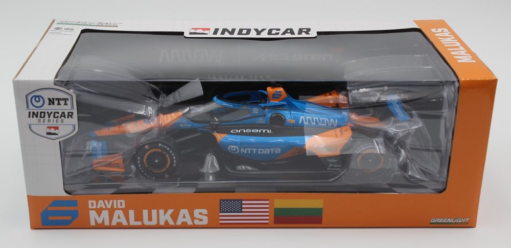 NEW: @malukasdavid 2024 NTT Data / Arrow McLaren 1/18 Indycar! Use code DFans for $6 off shipping per order over $30! circlebdiecast.com/david-malukas-…