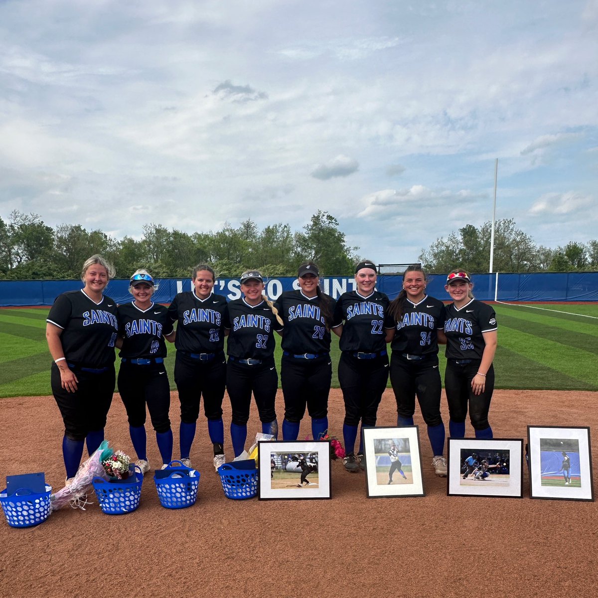Today we honored the eight seniors from the softball team. Thank you for all your hard work and dedication. Good luck in the future!

<a href="/TMU_Softball/">Thomas More University Softball</a> 

#LetsGoSaints