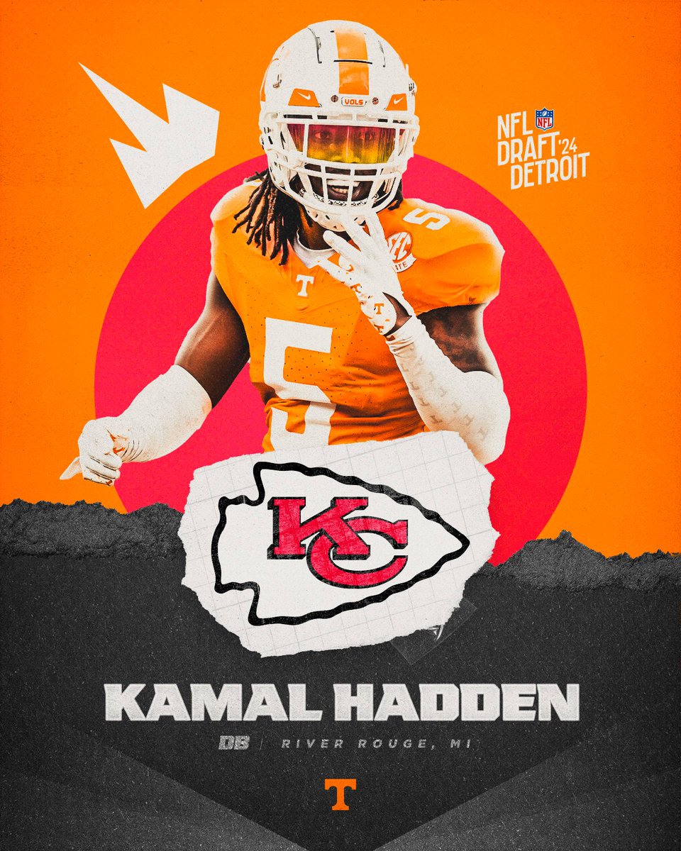 Kansas City Kamal. @KamalHadden5 is headed to the @Chiefs 𝐑𝐨𝐮𝐧𝐝 𝟔 | 𝐏𝐢𝐜𝐤 𝟐𝟏𝟏 #NFLDraft | #ChiefsKingdom