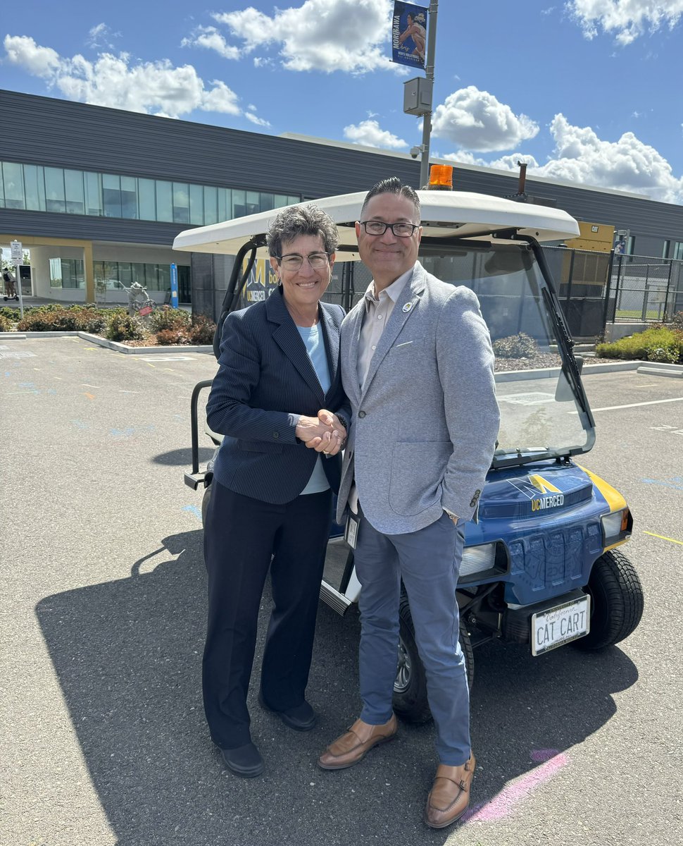 Always a pleasure to have @SenSusanEggman on campus. She toured the Merced 2020 Project and the site of our future Medical Education Building, and got preview of our commencement venue. #ucmerced
