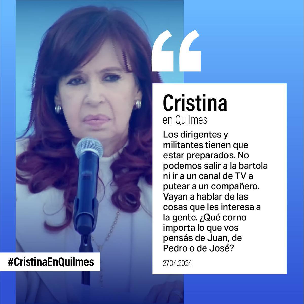 Si apoyas a Cristina dale RETUIT y nos seguimos 🇦🇷 🇦🇷 🇦🇷 🇦🇷
#CristinaEnQuilmes