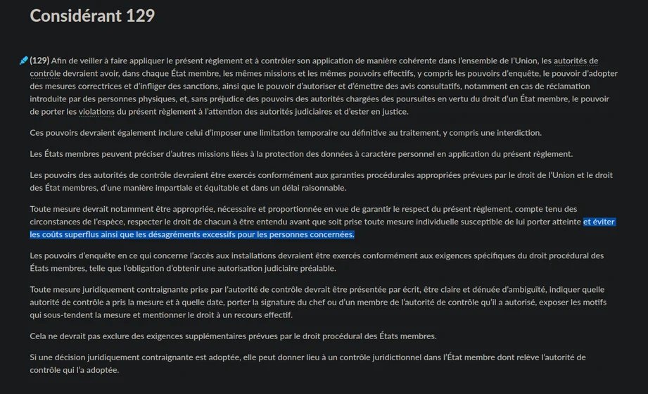 Je découvre un nouveau considérant du #RGPD que je n’avais pas estimé à  sa juste valeur. On va aller défoncer la @CNIL à nouveau du coup…