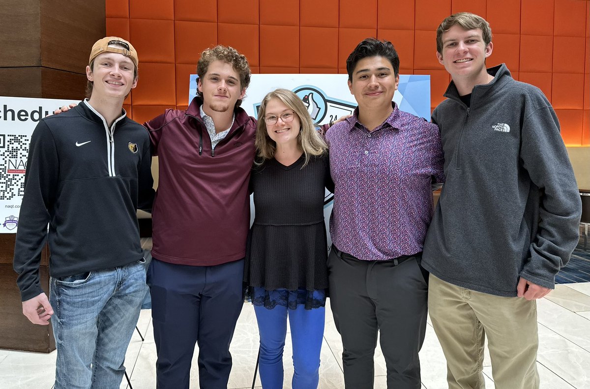 Capping a strong season with the NAQT SSNCT. Proud of these scholars and how they represented our school. Thanks to our seniors Jacob Gray, Jeremiah Bell, Jack Holland, and Ruffino Castro. Juniors Reese Johnson and Elias Mask will return for next year.