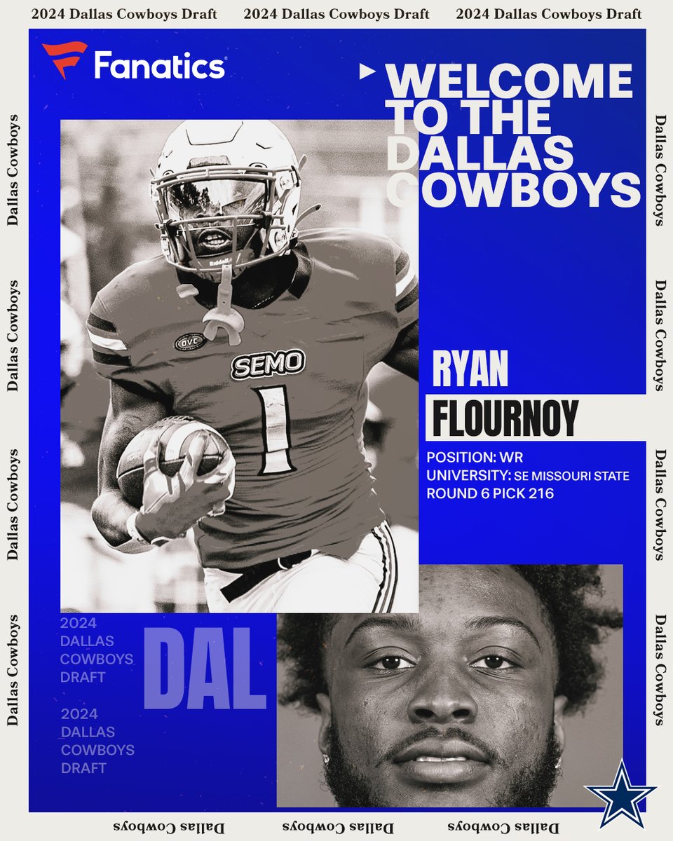 SEMO to The Star ⭐️ <a href="/RyanNumba9/">Ryan Flournoy</a>

#CowboysDraft | <a href="/Fanatics/">Fanatics</a>