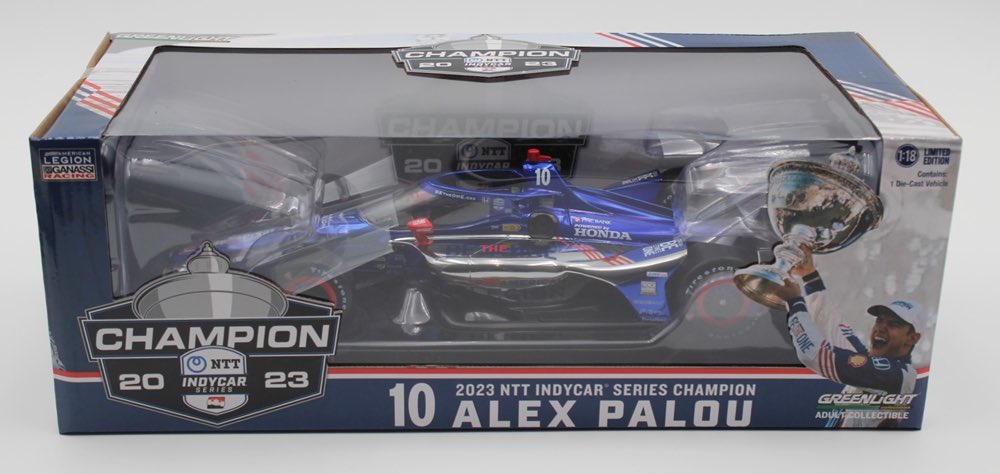 NEW: @AlexPalou 2023 American Legion Champion 1/18 Indycar! Use code DFans for $6 off shipping per order over $30! circlebdiecast.com/alex-palou-10-…