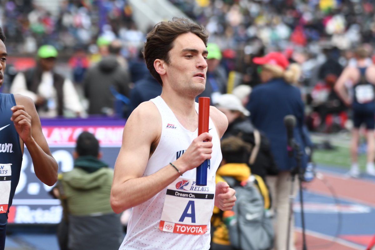 Liam Murphy is named the Collegiate Men’s 𝑨𝒕𝒉𝒍𝒆𝒕𝒆 𝒐𝒇 𝒕𝒉𝒆 𝑴𝒆𝒆𝒕 for the 128th running of the @pennrelays! He anchored Championship of America titles in the DMR and 4xMile relays, and is the first VU athlete since 2009 to be the men’s Athlete of the Meet!