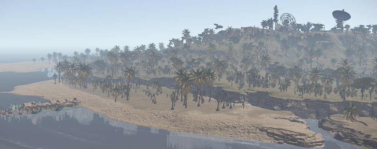 Day 14:
@playrust 
North-Western Island vegitation and terrain detailing.
#thejungle