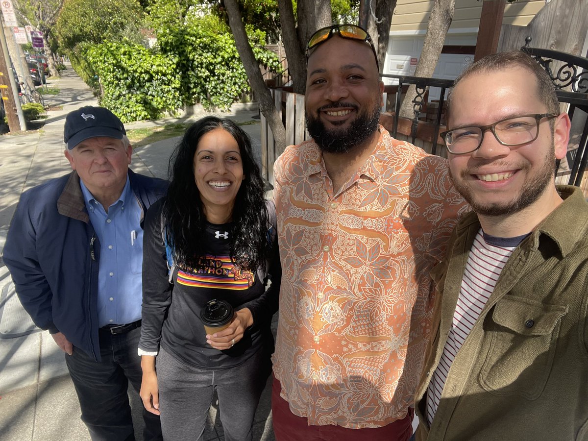 Awesome weekend knocking for @ruben4berkeley with my council colleagues @RashiKesarwani & @MarkHumbert!

 Love talking to Berkeley neighbors in. This is such a wonderful community!