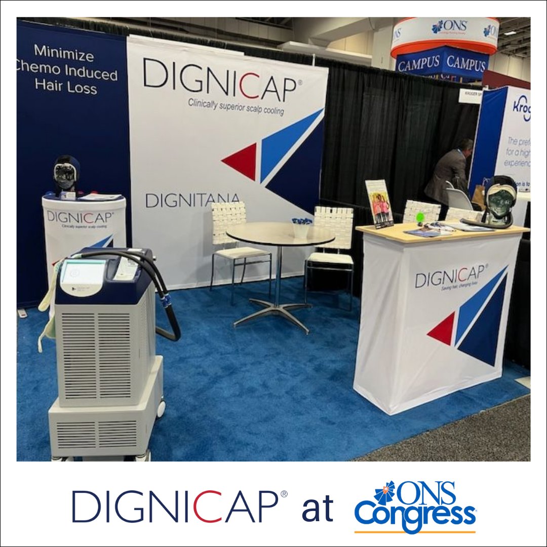 We love talking with oncology professionals at ONS Congress 2024! Such a passionate group!
#ONScongress #ONS2024 #scalpcooling #cancer #chemo #breastcancer #coldcap #dignicap #dignitana #SavingHairChangingLives