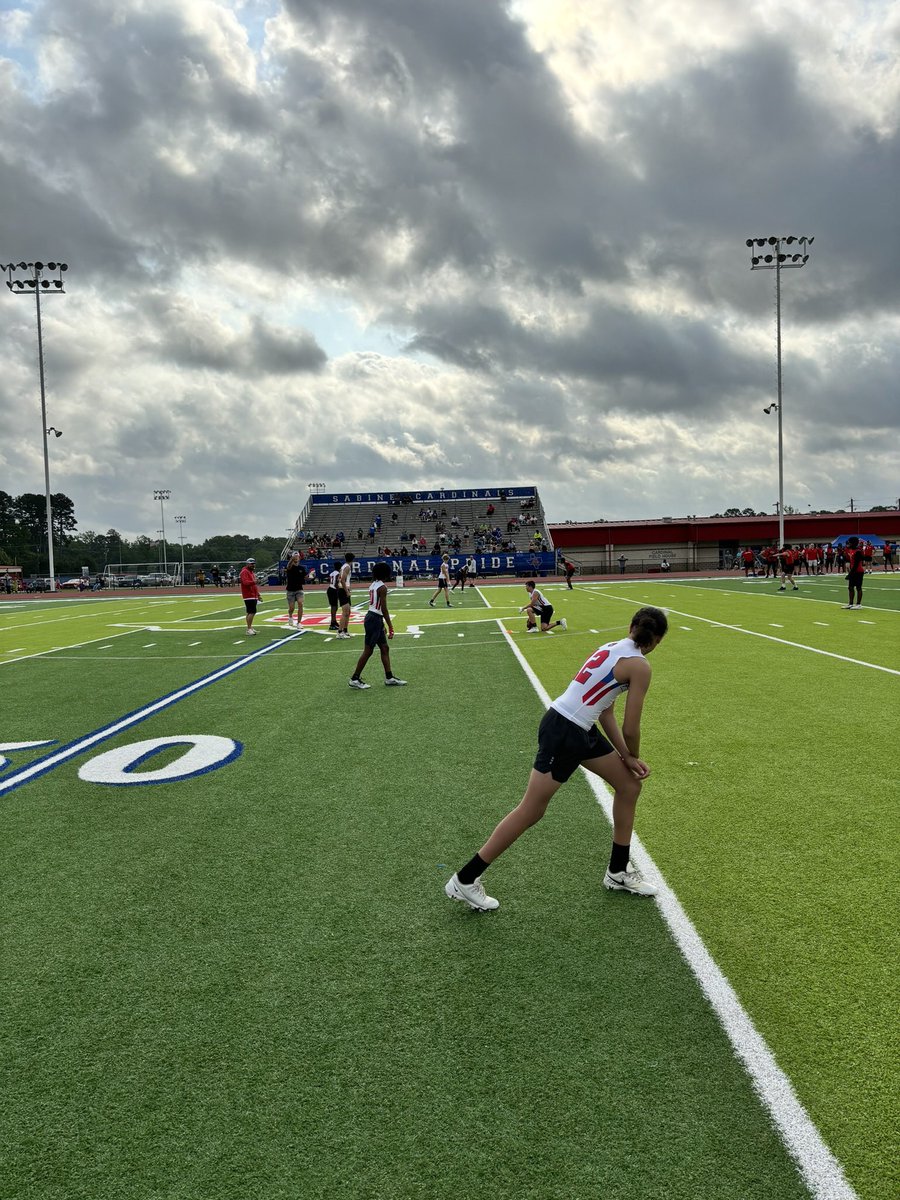 Today was a great day! 20 Middle School 7 on 7 teams on campus to compete and learn how to handle adversity. Lots of lessons learned and memories made. Starting point for our younger kids, and some validation of the process for our older kids. #CardinalPride