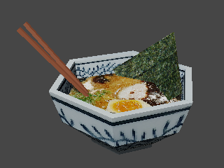 JotaArcae's tweet photo. Made a lowpoly model from the ramen i had the other day. Maybe I should add the rest and turn it into a scene? #b3d #ps1_aesthetics #lowpoly #dreamcore https://t.co/6tvbzNTocg