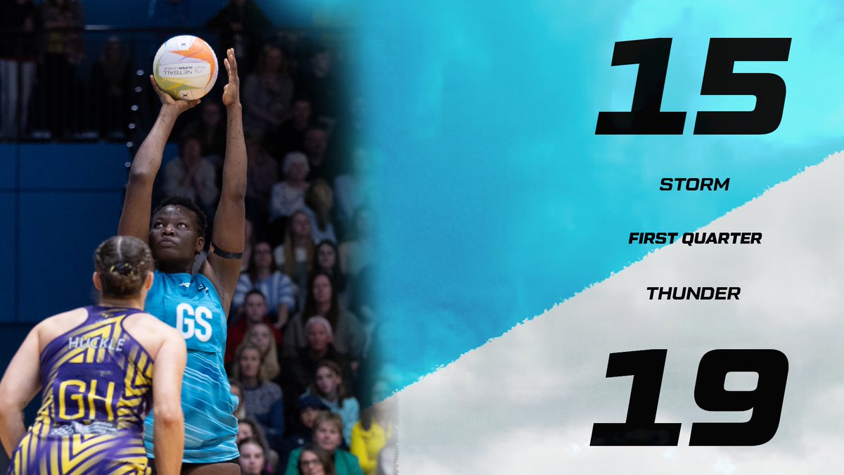Storm down by 4 after the first quarter. #SurreyStorm #SeeUsNow