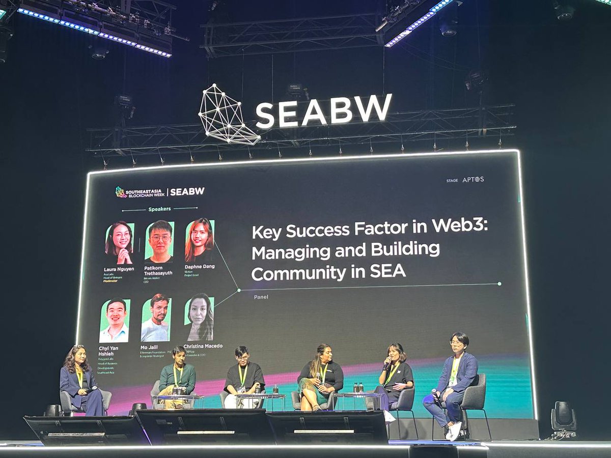 1/ Recap on my sister @dieubui2522 's speech at #SEABW2024

TLDR;
🌐 What is Viction?
🔗 Viction World Wide Chain explained
🤝 Viction's principles of community building
💡 How Viction re-engages/recruits members
🌟 Teaser on new community 'something' 👀