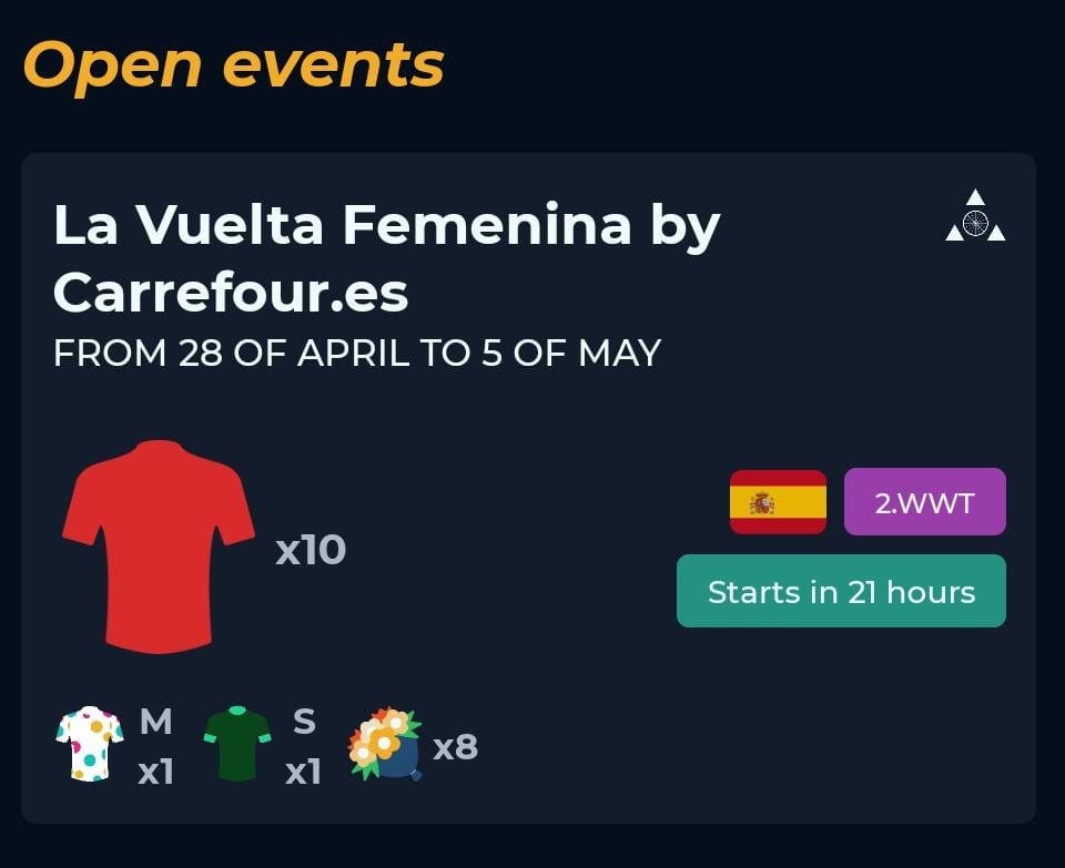 Tomorrow is time for #LaVueltaFemenina Compose your 9-rider team for the race in #CyclingFantasy and show the world your cycling knowledge