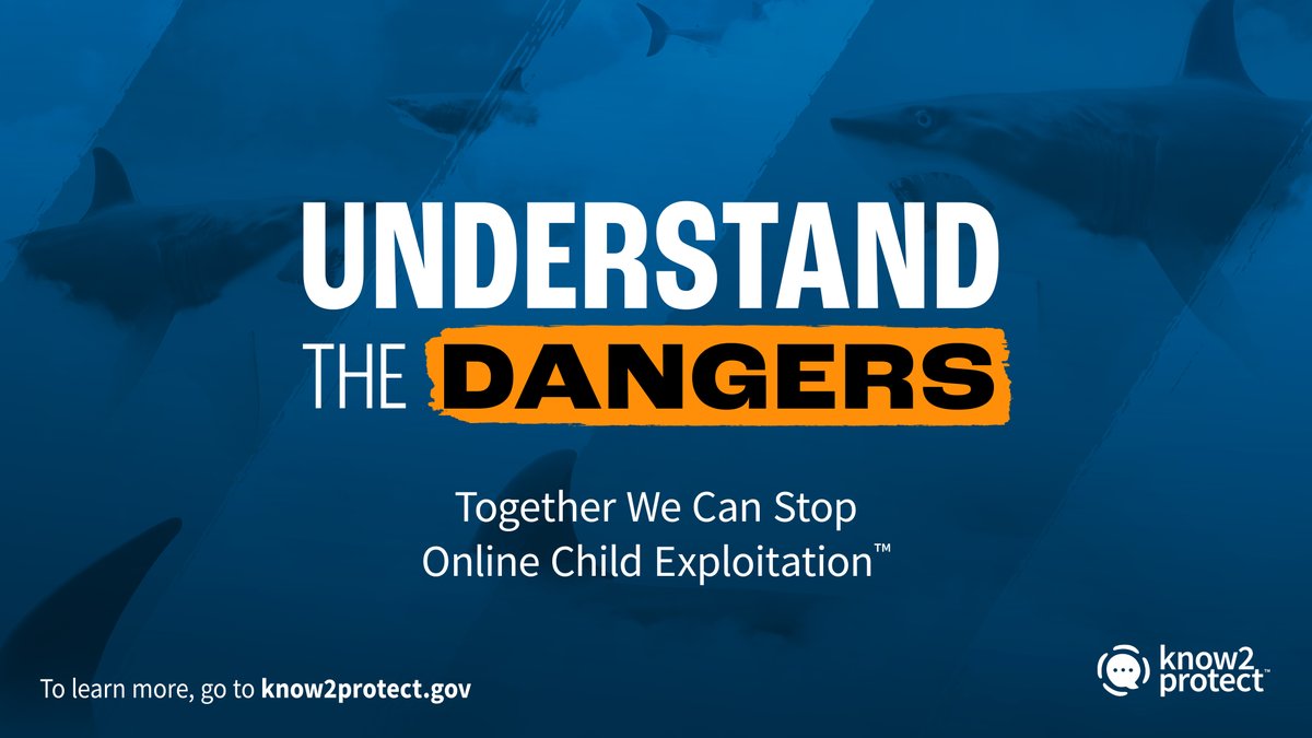 Online predators often meet potential victims in online games and try to move their conversations to chat apps. It can only take 19 seconds for your kid’s online conversation with a stranger to take a dangerous turn. Visit know2protect.gov for resources.

#Know2Protect