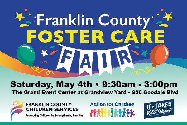 FCCSnews's tweet photo. Don’t forget to join us at the Franklin County Foster Care Fair. Stop by anytime between 9:30am - 3pm. https://t.co/dI7e5JXDjO