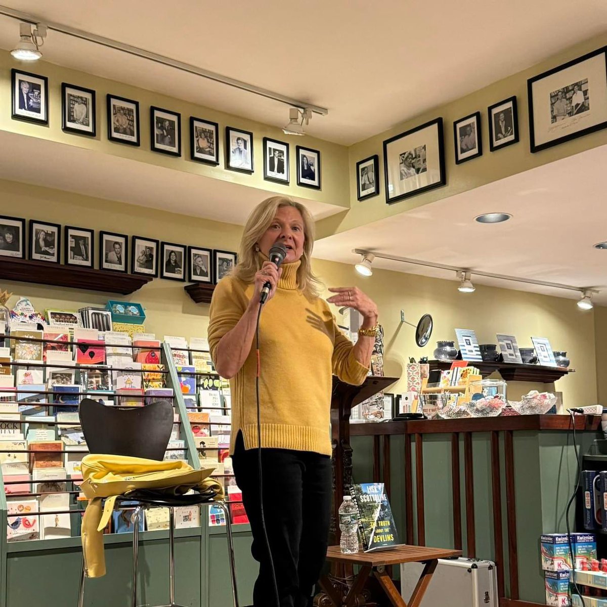 Happy Independent Bookstore Day! I love indies, so I buy and tour in them! I celebrated at the great indie @rjjulia by signing THE TRUTH ABOUT THE DEVLINS last night! Thx to my gal pal and great author @MegWClayton for the photo! #IndependentBookstoreDay