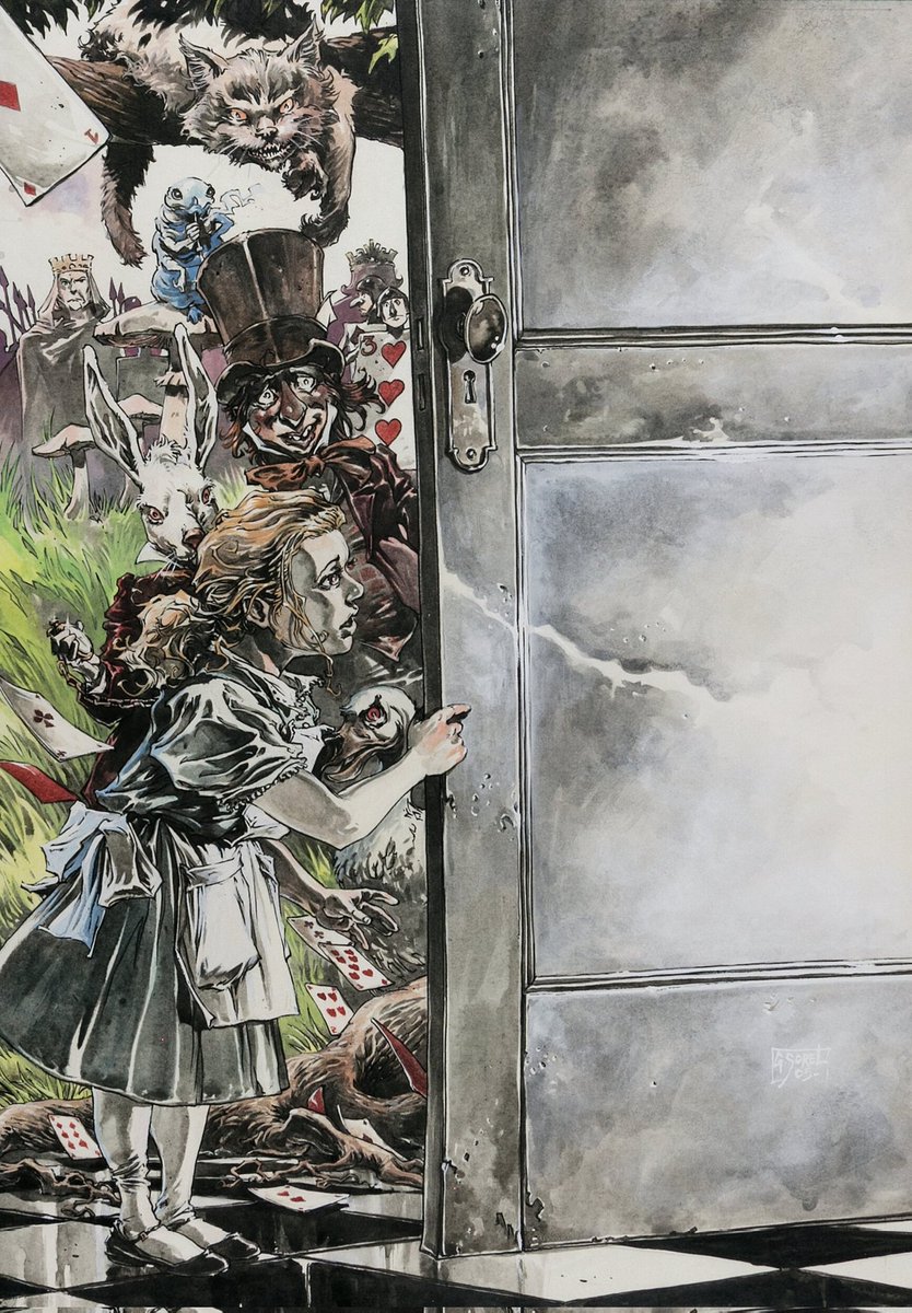 CyberpunkSF's tweet image. Project Cover for "Alice's Adventures in Wonderland" by Guillaume Sorel (2005)