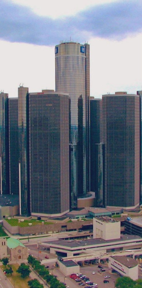 @PanoPhotos Headed home for #Destination Week 33: Day 6️⃣
A #vertorama of #VisitDetroit’s #RenCen, GM’s HQ
📸 #mitchandmarcyphotos

#PanoPhotos #NFLDraftDetroit
#DowntownDetroit #PureMichigan 🇺🇸 
Please tap for #panoramic view