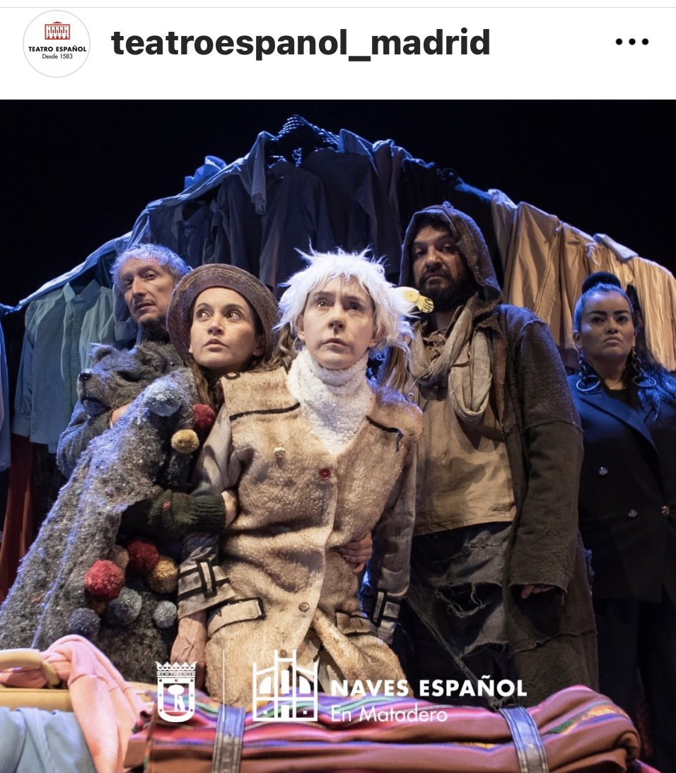 Nos vamos para Madrid con #HistoriaDeUnaOveja Funciones del 3 al 5 de mayo. @TeatroEspanol sala #FernandoArrabal de #NavesDelMatadero