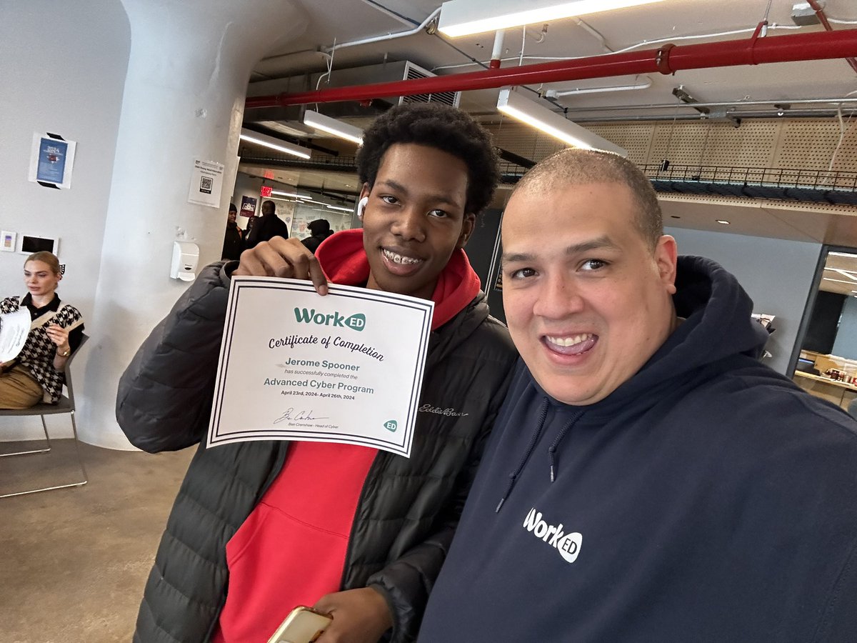 enigmaticedits's tweet photo. Talk about full circle moment. Got the pleasure of seeing my old robotics students working on their Cyber Security Certification with us. This young man is going places along with the other students from @newheightsms  @mrwiebusch @Mzenglish would be proud https://t.co/Eg0PB88ctR