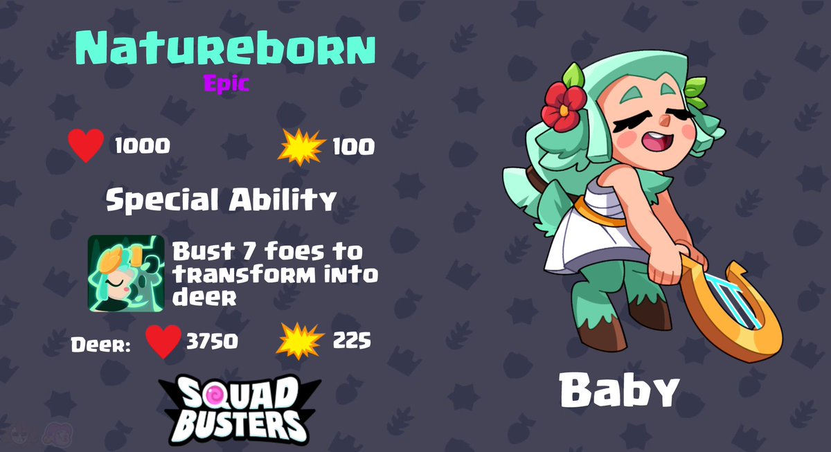 You are in a forest and you hear a sweet melodie riding the throbbing currents of wind… SHE IS NATUREBORN 

Drawings by: <a href="/tubbiegordito/">✨Tubbie✨</a> 

<a href="/danielcmini/">Daniel Flores</a> <a href="/PaulaBaguena/">PdePaula</a> <a href="/SquadBustersx/">Squad Busters</a> 
#SquadBusters #SquadBustersConcept