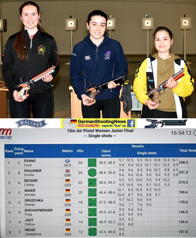 📍🇩🇪 Lapua IWK Berlin Happy to finish up in Berlin with 🥇 in individual, a Scottish and British finals record, and a 5th place finish in mixed team yesterday. A few more days here before heading to Plzeň on Tuesday 🇨🇿 @UoESport @ScotTargetShoot @WinningStudents
