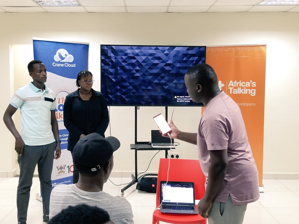 AgriTech Hackathon Presentation hosted by @ATCommunityKla with @CraneCloud_io utilizing @Africastalking APIs. Pro Broiler Farmer - We are your farm assistant on the phone. We guide you from hatchery to market. #BuildWithAT #WeLoveNerds #ATDevsUG