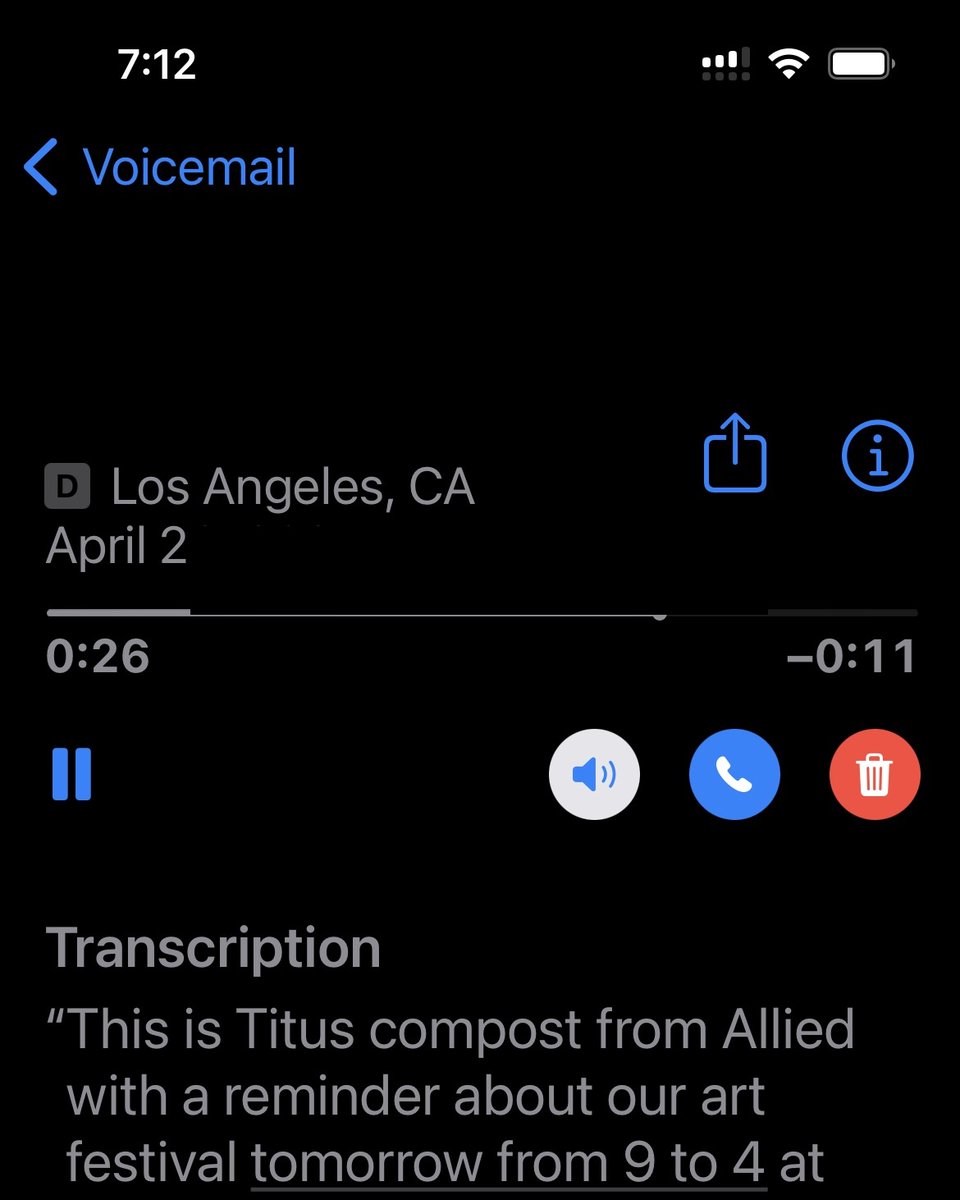 New character name just dropped in the voicemail transcription. Expect Titus Compost to turn up in something whimsical of mine very soon...