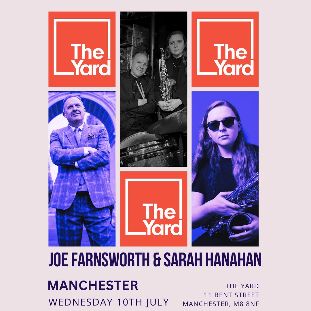 First release tickets for this promotion come off sale on Tuesday !!!!! This means, on Wednesday, they will cost more !!! FROM NYC 🇺🇸 Joe Farnsworth & Sarah Hanahan July 10th MANCHESTER Grab Yours NOW !!!! GO GO GO GO GO wegottickets.com/event/617980