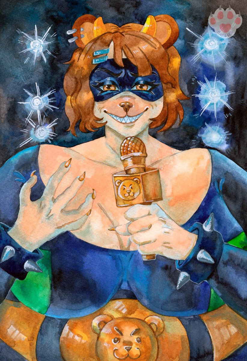 Commission for crimsonautarch 🌟

#art #watercolor #fuurry