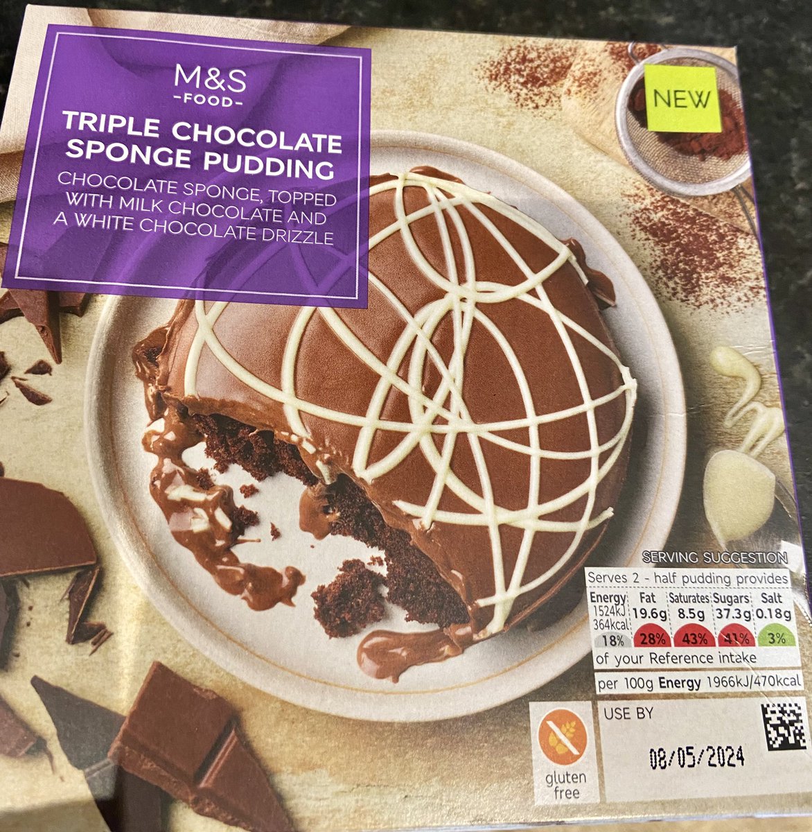 New @marksandspencer for anyone looking for a TRIPLE chocolate #glutenfree treat 😋