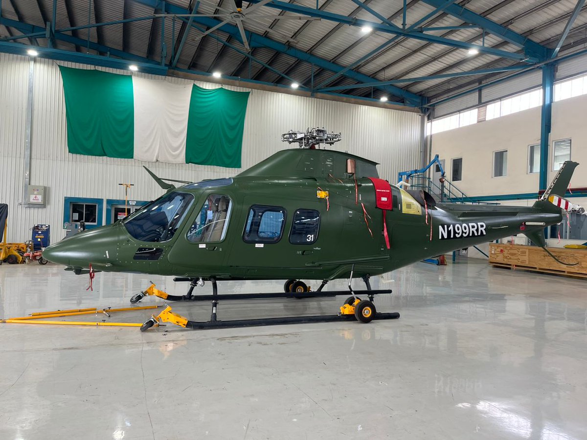 #Incoming‼️
First of Nigerian air force AW109 trekker military helicopter
Nigeria will be taking delivery of 12 of these helicopter