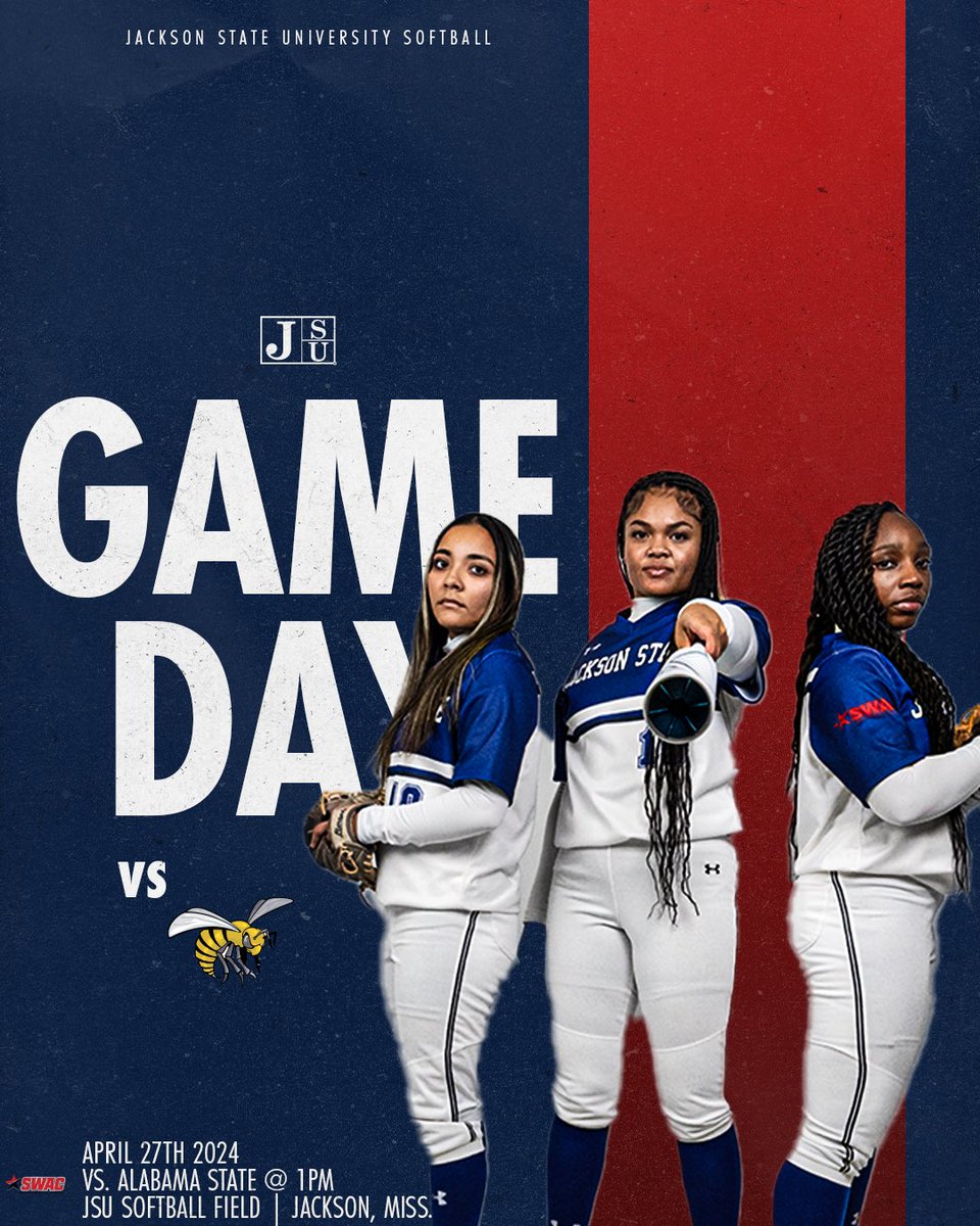 It’s Senior Day🎓 Head out to the JSU Softball Field as the Tigers take on Alabama State in the last game of the regular season! First pitch is set for 1pm🥎 #TheeILove | #SWACSB | #GoJSUTigersSB🐅