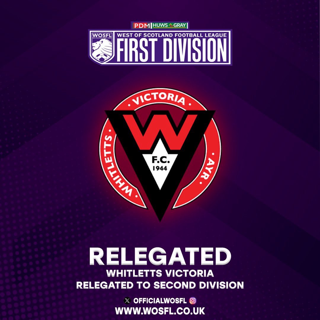 After a challenging season, with many changes on and off the pitch relegation is now confirmed after results today. 
We look forward to meeting new and old foes in the 2nd division next season ❤️🖤