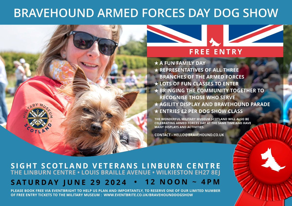 Date for your diary - the Bravehound #ArmedForces Day #Dog Show: