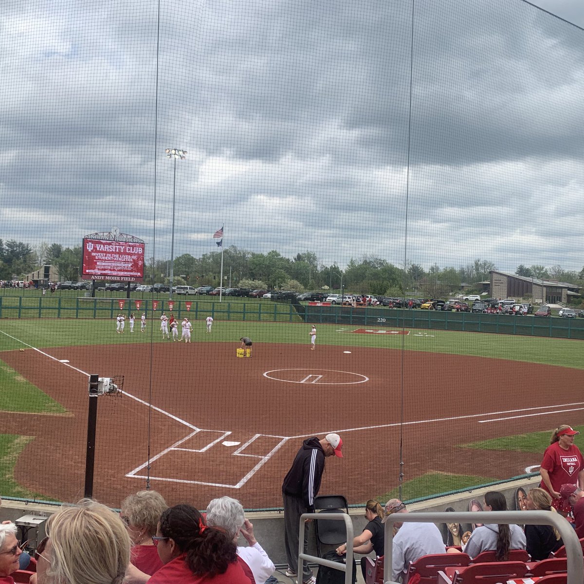 Happy Saturday from Andy Mohr Field as @IndianaSB is set for Game Two against Wisconsin. Game one was heavily affected by wind and it feels like the same will happen today with winds at 17 mph. You know the drill. I’ll have live updates for @IUSTVsports throughout the game.