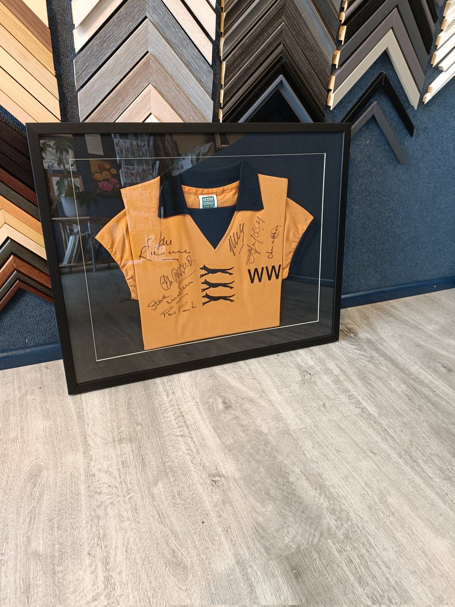Wolverhampton Wanderers 
Get your football memorabilia framed here @ Galleria Wanda Picture Framing Wolverhampton 
<a href="/Wolves/">Wolves</a>
#WOLVERHAMPTON #WWFC #football #footballshirt #Wolves #artwork #Framework #framer #art #Shirt