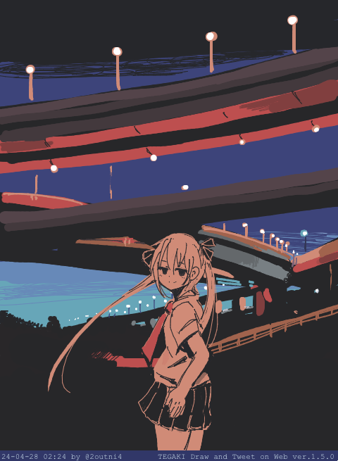 ソーニャ(キルミーベイベー) 「どれくらい 先にいるんだろう #tegaki_dt 」|24のイラスト