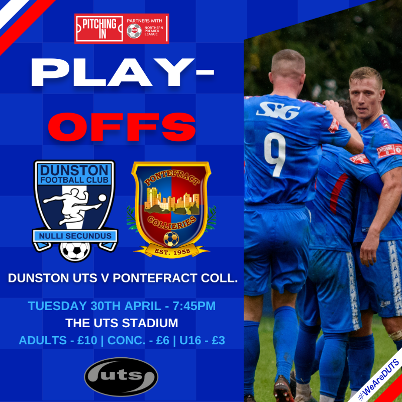 DunstonUTSFC's tweet photo. 27 games away from The UTS Stadium and just 11 at home. 🏡

A remarkable achievement to finish 3rd. 🥉

This team deserves your support this Tuesday night. 🙌

📸 @treecrashkelv | #WeAreDUTS 💙