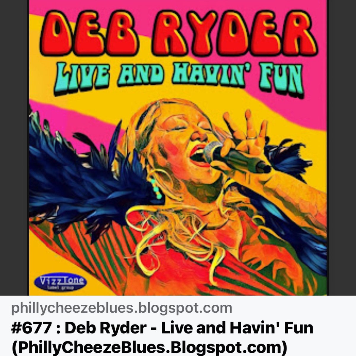 Bonus review this week with : PhillyCheeze’s Rock & Blues Reviews #677 Deb Ryder - Live and Havin’ Fun 2024 – Vizztone Label Group phillycheezeblues.blogspot.com/2024/04/677-de… #debryder #vizztone #singersongwriter #blues #bluesmusic #randb #bluessinger @VizzTone @BluesBrat