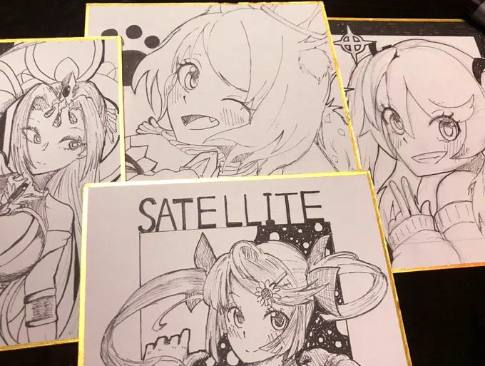 昔の色紙の写真出てきた!!!
懐かしすぎる…
イベントに持ってって仲良いフォロワーにあげたやつだ 