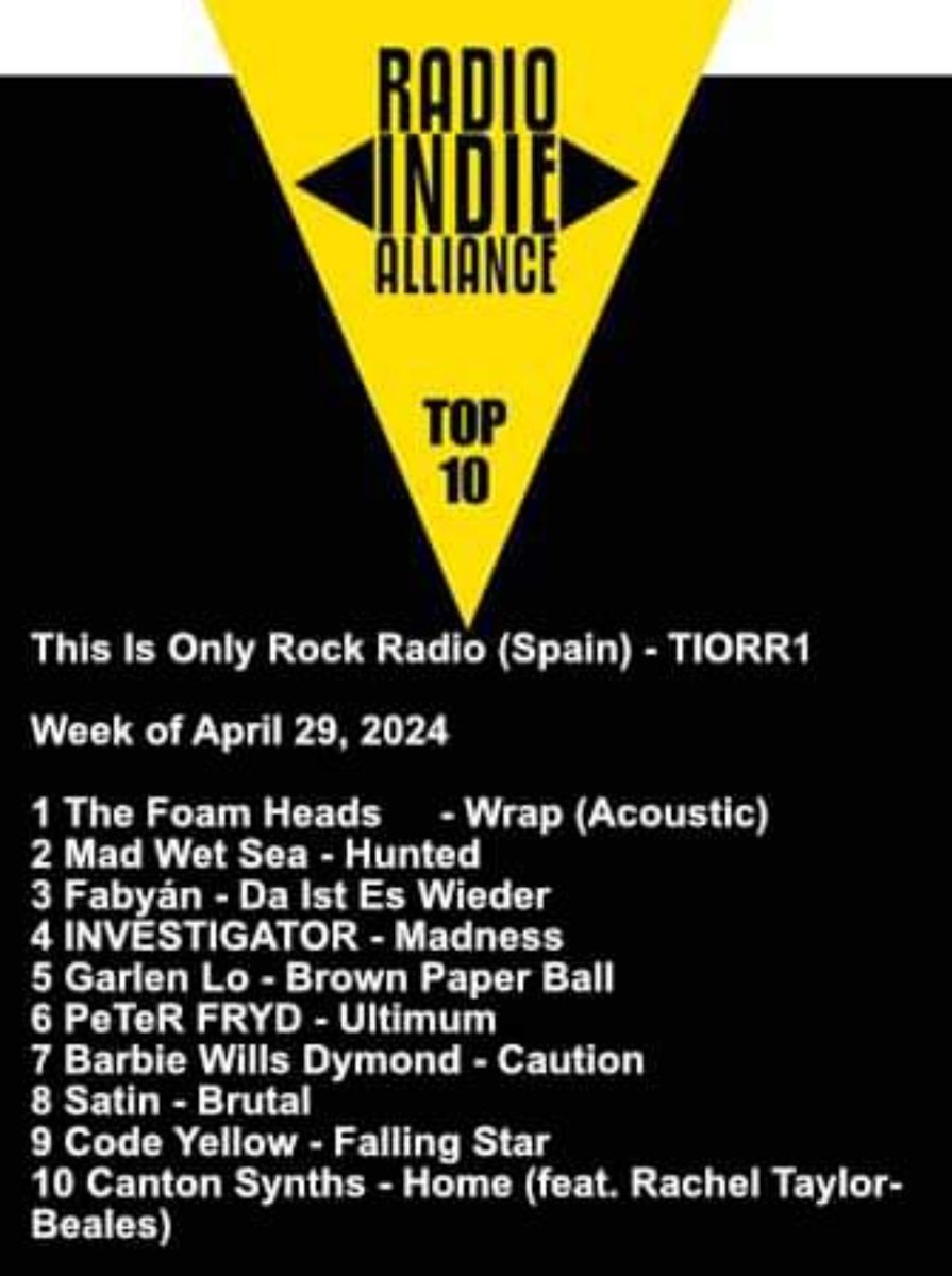 No. 6 🤩🤩🥳🥳🥳🥰🥰 @Only_rock_radio 🙏🙏🙏🙏🙏🙏