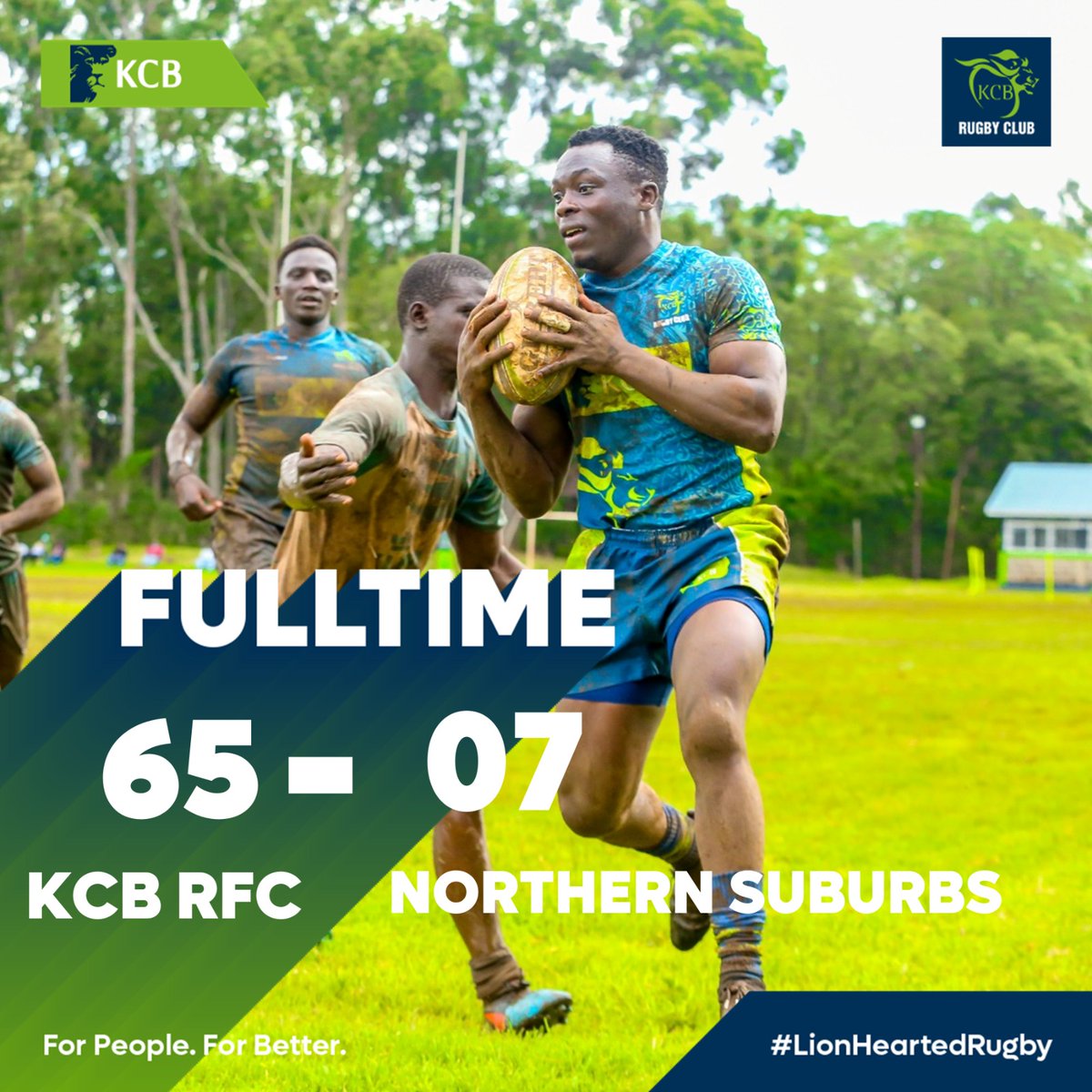 Congratulations to the entire team for showcasing sheer brilliance and teamwork out there! Keep up the good work! 🏆

#LionHeartedRugby #KCBNiYetu