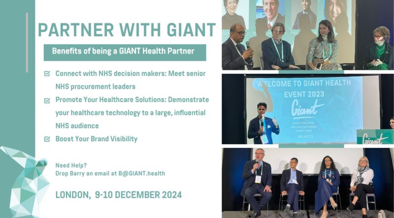 📢Attention trailblazers!
Are you prepared to leave your mark on the #healthtech?🚀
We're on the hunt for #partners who are eager to innovate.
If you're ready to join forces with GIANT Health team-dedicated to pushing boundaries,look no further👉giant.health/partner-with-us
#GIANT2024