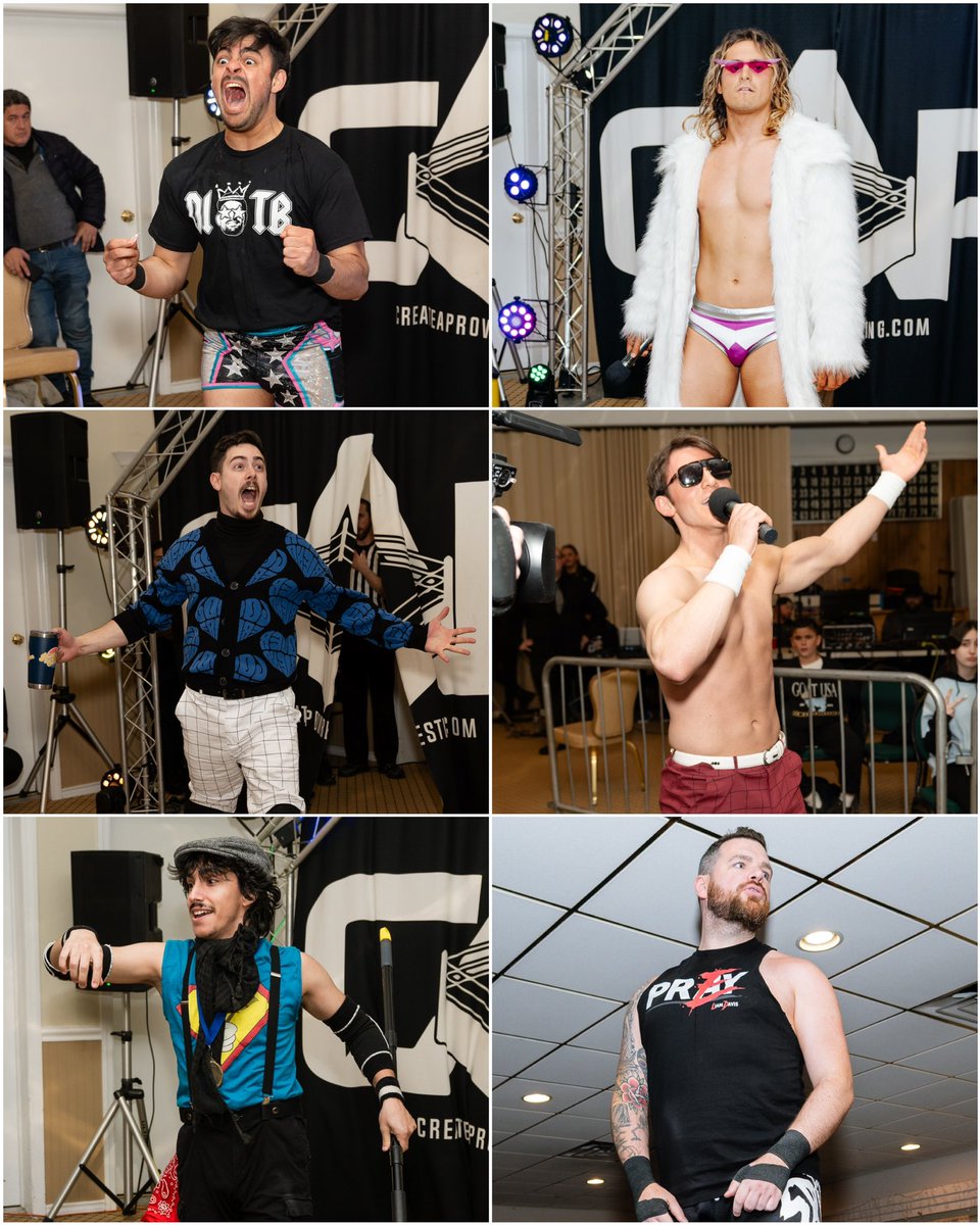 🚨TALENT ANNOUNCEMENT🚨 The following competitors have all been confirmed for the King of CAP Battle Royal on 5/11! • @dante_drago • @tristian_kyle • @PhilCardigan • @jacktomlinson00 • @The_SweeperGuy • @LiamDavis1121 🎟GET YOUR TICKETS NOW🎟 eventbrite.com/e/create-a-pro…
