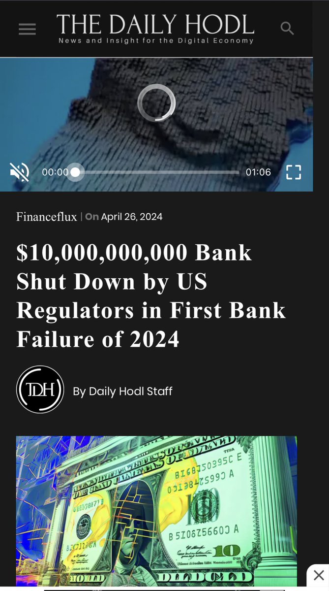 Interesting 🤔 some banks cant even risk to manage themselves, and millions of people trust these banking institutions. I wonder how many more will be shut down?  #banking #bankingcrisis